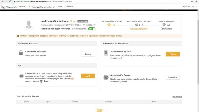 Como entrelazar los API Keys de Binance con el CWE Trading centre смотреть онлайн
