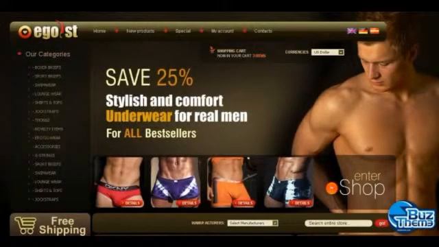 Download Men Underwear OsCommerce Template by Delta TM смотреть онлайн