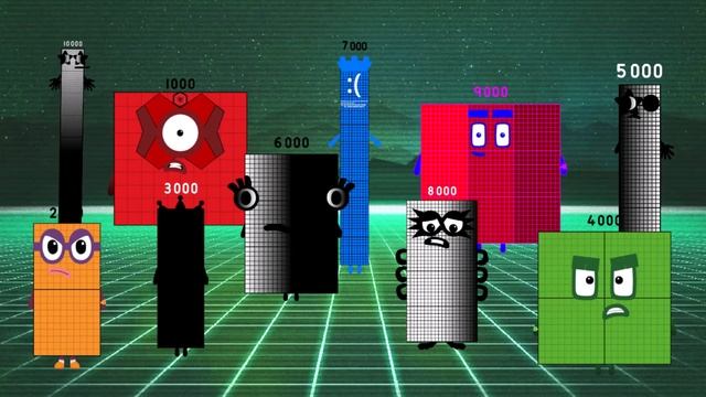 Uncannyblocks Band Ultra Tera Different But Thousands (1,000-10,000) | Cool Sounds !