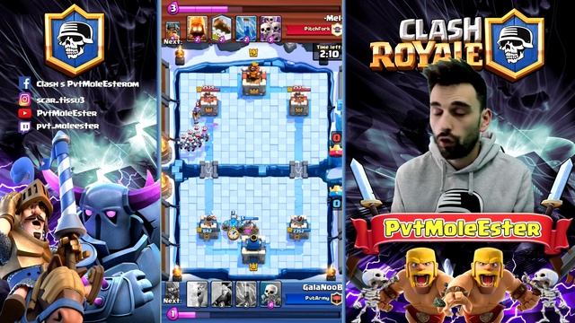 Clash Royale | Škola s Golemom | LVL 8 vs LVL 11 смотреть онлайн