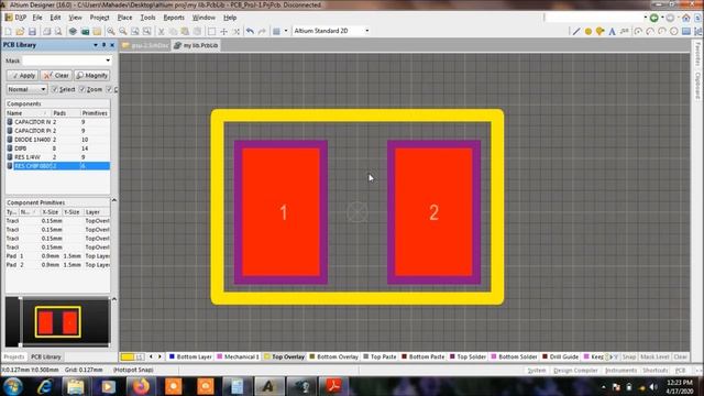 ALTIUM TUTORIAL-7: How To Create SMD FOOTPRINT/ Draw Chip Components Footprints/PCB DESIGN IN ALTIU смотреть онлайн