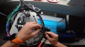 🎾Как перетянуть теннисную ракетку. Гибридная натяжка. Натяжка в 4 узла. Parnel knot.
