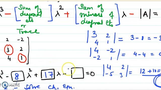 Eigen values and eigen vectors (3rd order)(with short-cut methods) смотреть онлайн