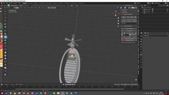 115.Blender Hard Surface. Kinematic Toy. Flying bath(Part6) смотреть онлайн