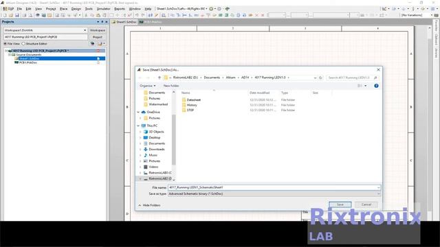 Creating 4017 555 PCB Running LED Altium Ep1 смотреть онлайн
