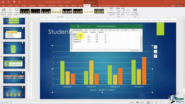 How to Add Charts to a Microsoft PowerPoint 2016 Presentation смотреть онлайн