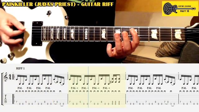 TAB Judas Priest Painkiller (гитарные табы) смотреть онлайн