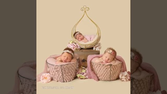 One Minute Video Newborn Triplets Photography with Ana Brandt смотреть онлайн