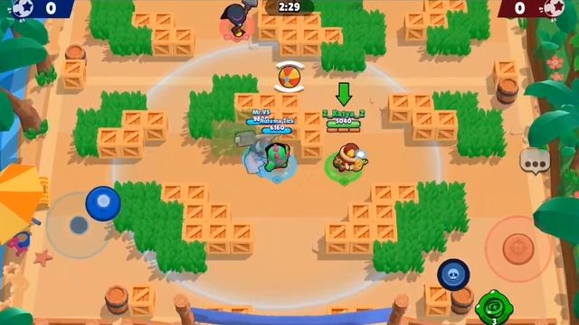 ГАС, ШЕЛЛИ VS ВОРОН, НИТА. ИГРАЮ С ДРУГОМ. Brawl Stars gameplay смотреть онлайн