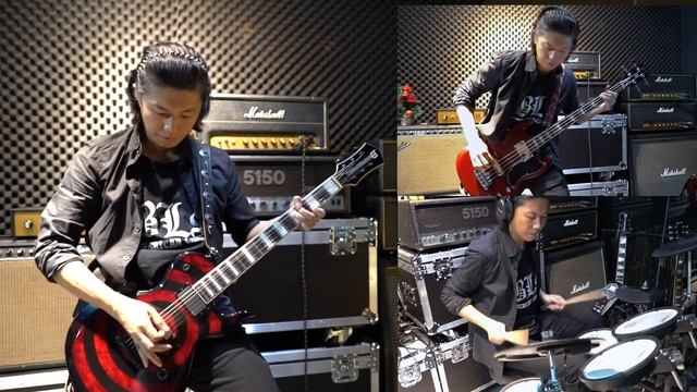 I Don't Want To Change The World (Ozzy) Guitar Solo Cover, Wylde Audio Guitar, Marshall 2466 amp смотреть онлайн