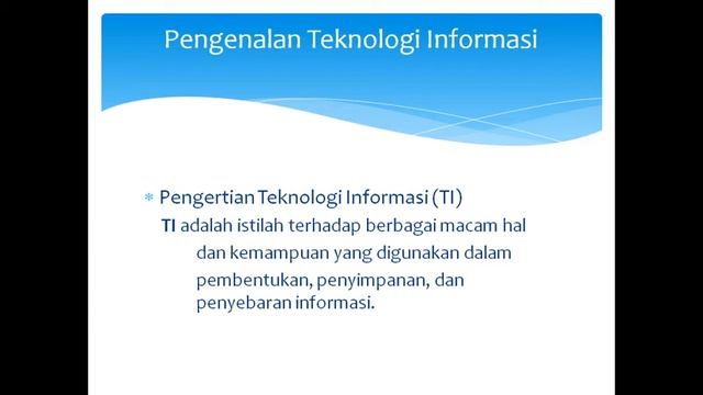 Chapter 1 PTI Definisi IT смотреть онлайн
