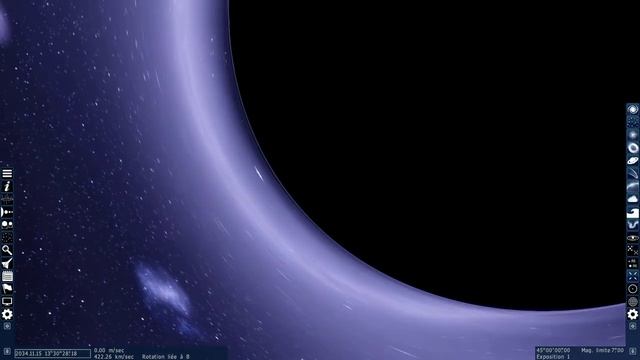 Einstein's ring of fire in Space Engine смотреть онлайн