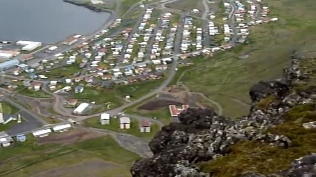Ólafsvík from above, Iceland смотреть онлайн