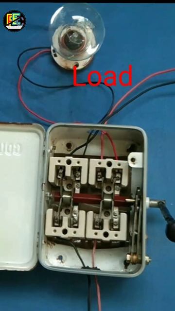 electric manual changeover switch connection || #electronic #shorts смотреть онлайн