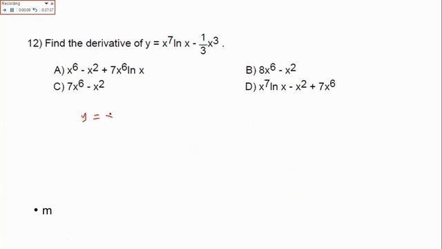 Calculus-1 Midterm and Solution смотреть онлайн