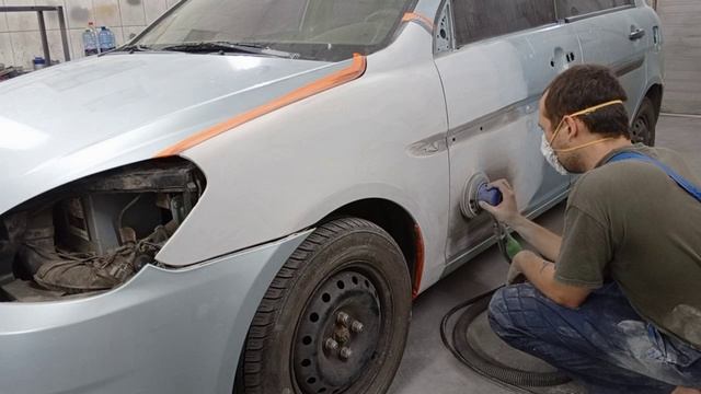 Hyundai Accent Подготовка и Покраска