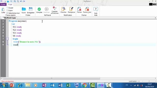 ُExercice 3: Programme en langage Pascal qui calcule la moyenne de trois notes смотреть онлайн