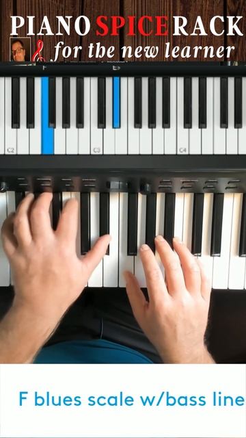 How to play the f blues scale on piano? #shortspiano смотреть онлайн