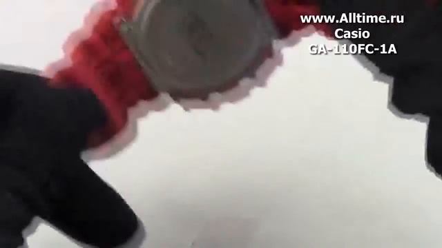 Мужские японские наручные часы Casio G-SHOCK GA -110FC- 1A смотреть онлайн