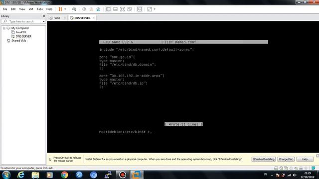 konfigurasi DNS Server Debian 7 смотреть онлайн