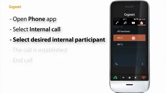 Gigaset SL930A: How to make internal calls смотреть онлайн