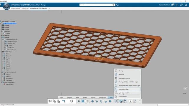CATIA 3DEXPERIENCE. Full parametric geometry. Параметрическое моделирование смотреть онлайн