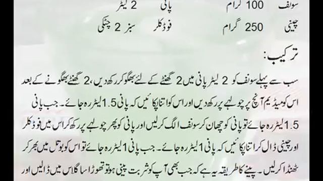 Gas Or Badhazmi Ke Liye Sharbate Badyaan смотреть онлайн