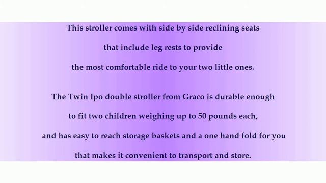 Graco Twin Baby strollers смотреть онлайн