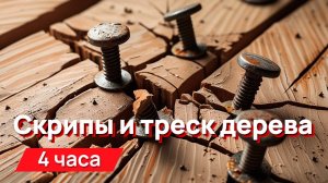 Звуки для соседей - скрипты и треск дерева 4 часа