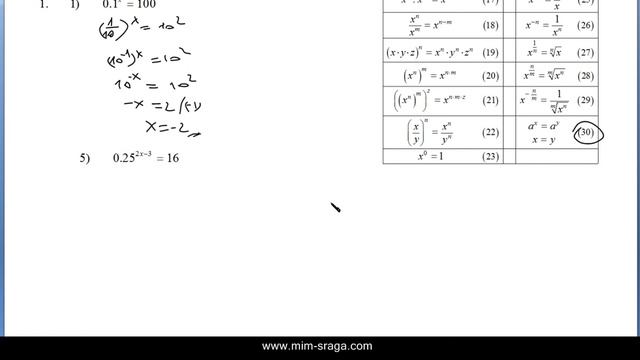 Eksponencijalne jednadžbe - Matematika -2--Dakić - 5.5. zad.-1- pod 1) i 5) смотреть онлайн