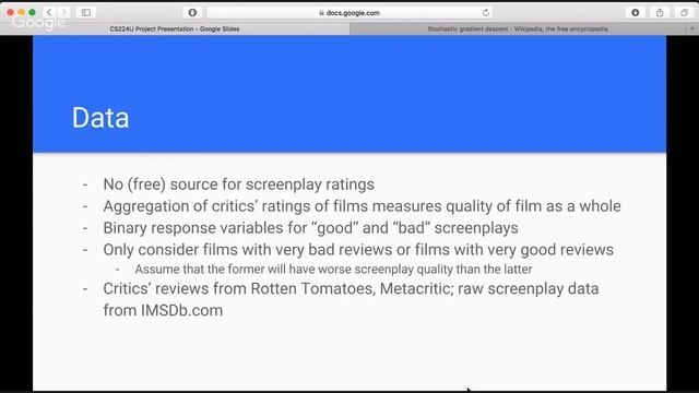 CS 224U Presentation - Tony Liu, Jed Tan смотреть онлайн