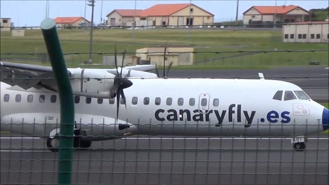 PICO ISLAND arrival ATR 72-500 CANARYFLY - Chegada da ILHA DO PICO смотреть онлайн