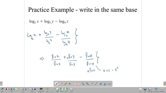 Changing the base of a logarithm смотреть онлайн