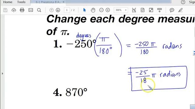 6 1 Precalculus B Angles and Radian Measures Part A смотреть онлайн