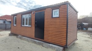 Дачный домик Люкс вагончик бытовка блок контейнер металлический с душем и санузлом 8 метровая