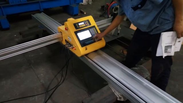 Portable CNC plasma cutting machine working test смотреть онлайн