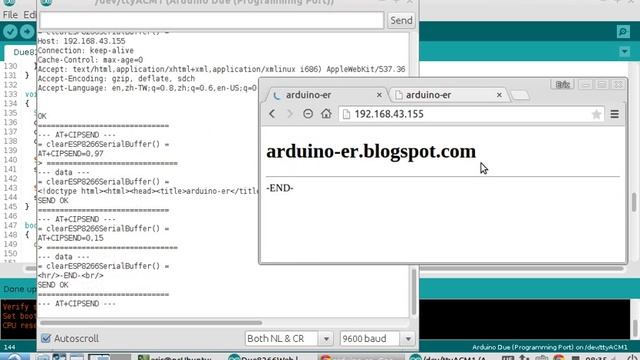 Arduino + ESP8266 - Web Server (III) with firmware 00200.9.5(b1) смотреть онлайн