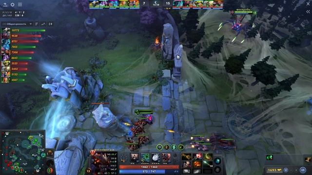 30 LVL Бруда показывает свой скилл - Broodmother 7.35 DOTA 2 смотреть онлайн