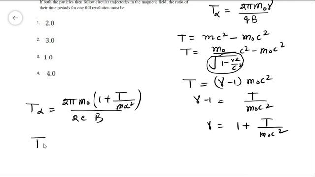 TIFR 2022 physics solutions (Time periods of alpha and deuteron) смотреть онлайн