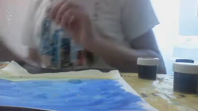 Заканчиваю рисунок ночной пейзаж!😃 смотреть онлайн