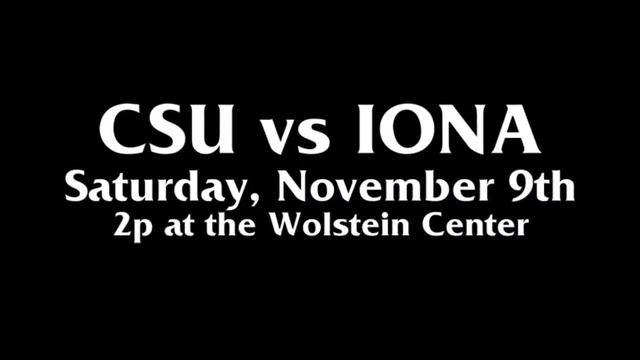 CSU vs IONA Promo Saturday, November 9th, 2013 2p смотреть онлайн