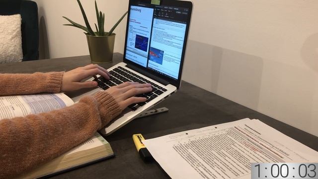 STUDY WITH ME| 2 Hours, No Break, Alpha Waves