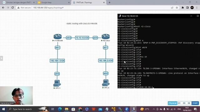 Static Routing with mikrotik & cisco смотреть онлайн