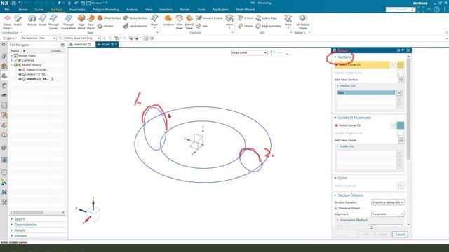 Siemens NX Tutorial for beginners,ring surface model exercise -45 смотреть онлайн
