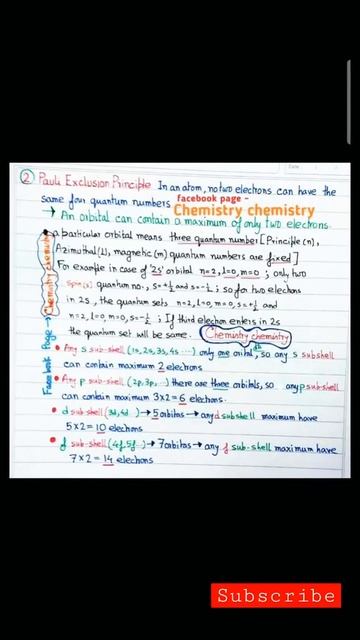 QUANTUM NUMBERS NOTES #atom #atomic structure смотреть онлайн