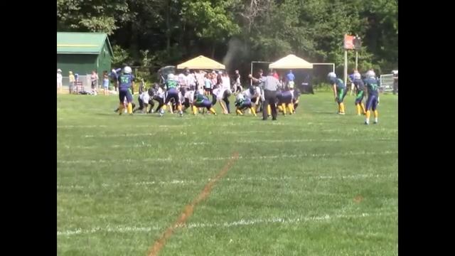 Class of 2019 defensive back Maxwell Stevens #18 in blue. смотреть онлайн