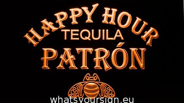 Patron Happy Hour LED Neon Sign смотреть онлайн