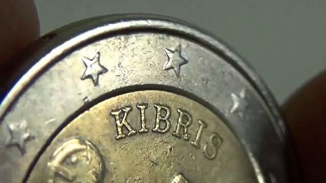 Error euro coin 2 euro Cyprus 2008 Rare & Unique All details смотреть онлайн
