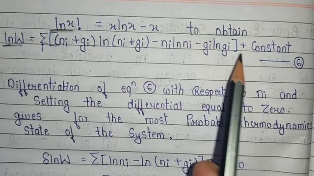 Bose-Einstein Statistics | Statistical Thermodynamics | MSc.Semester Exam Notes |