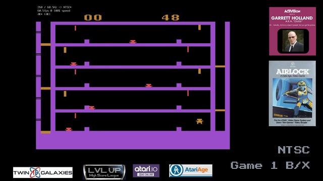 Atari 2600 EMU - Airlock - Game 1 B/X - 11 seconds remaining смотреть онлайн
